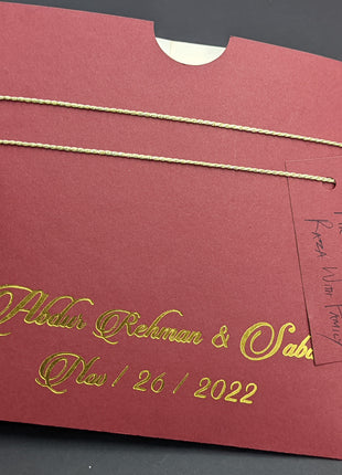 Customized Wedding Card