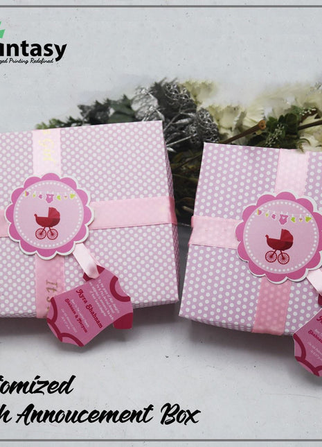Baby Birth Announcement Boxes in Pakistan | Customized Methai & Sweet Boxes – Lowest Price