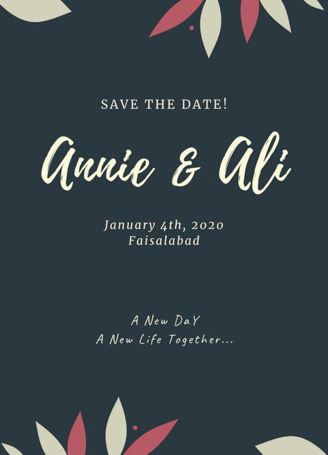 Customized Wedding Cards