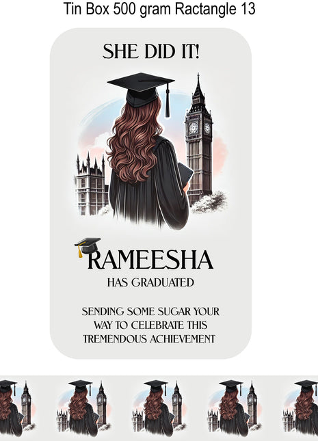 Graduation Tin Bid Box