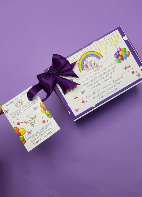Baby Birth Announcement Boxes in Pakistan | Customized Methai & Sweet Boxes – Lowest Price