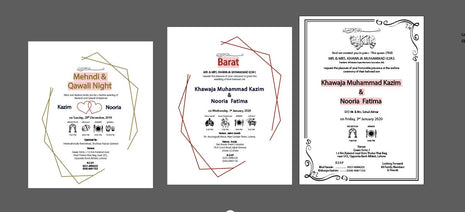 Customized Wedding Cards