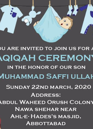 Customized Baby Shower Invitation Card
