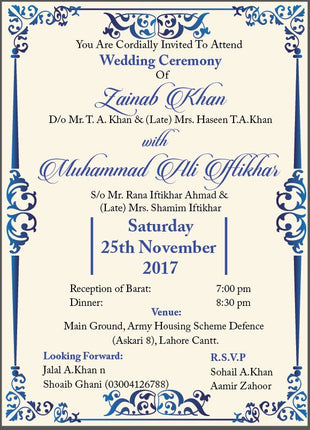 Customized Wedding Cards