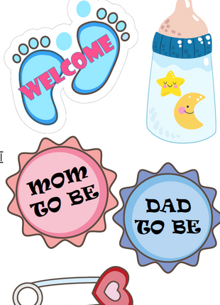 Customized Baby Shower Props