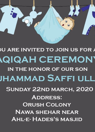 Customized Baby Shower Invitation Card