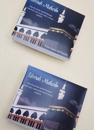 Hajj and Umrah Rectangular Card boxes