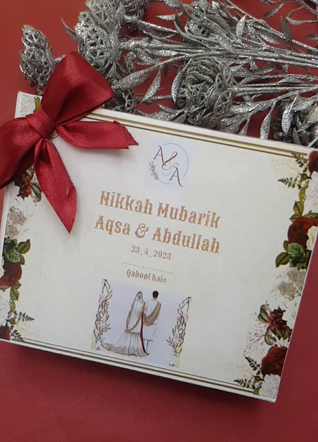 Personalized Card Bid Boxes in Pakistan – Low-Cost Nikkah & Wedding Gift Boxes | Printasy