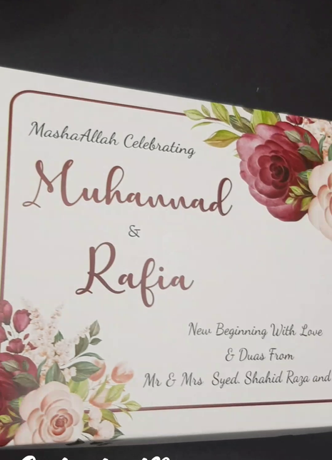 Personalized Card Bid Boxes in Pakistan – Low-Cost Nikkah & Wedding Gift Boxes | Printasy
