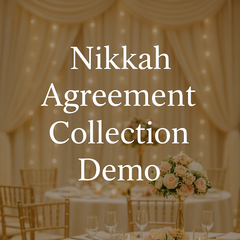 Collection image for: Nikkah Agreement Collection Demo.