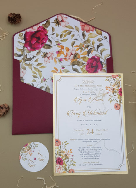 Customized Wedding Cardd