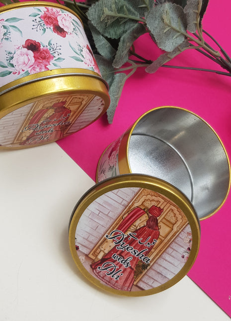 Customized Tin Bid Boxes in Pakistan – Affordable Wedding & Nikkah Gift Packaging | Printasy Pakistan