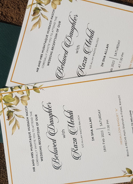 Customized Wedding Cards