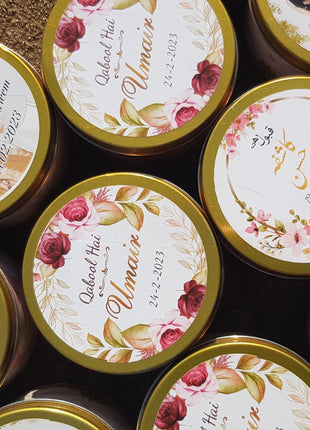 Customized Tin Bid Boxes in Pakistan – Affordable Wedding & Nikkah Gift Packaging | Printasy Pakistan