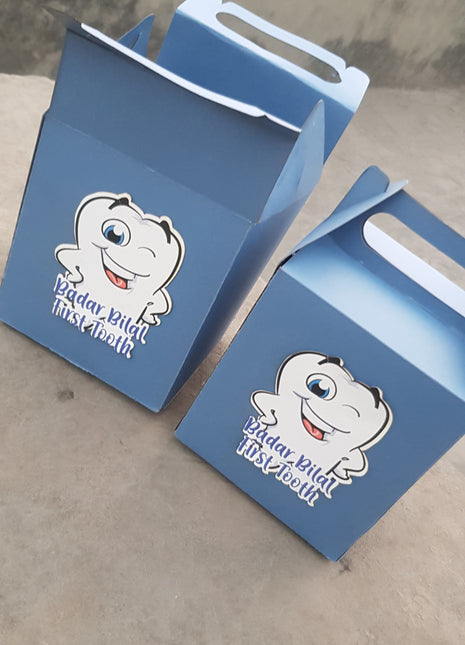 Customized First Tooth Goody Boxes – Elegant Packaging for Your Baby’s Precious Milestone
