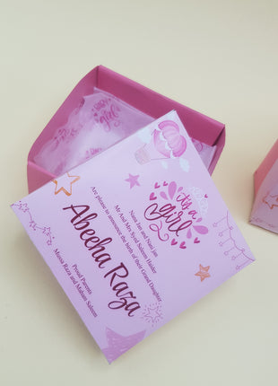 Baby Birth Announcement Boxes in Pakistan | Customized Methai & Sweet Boxes – Lowest Price