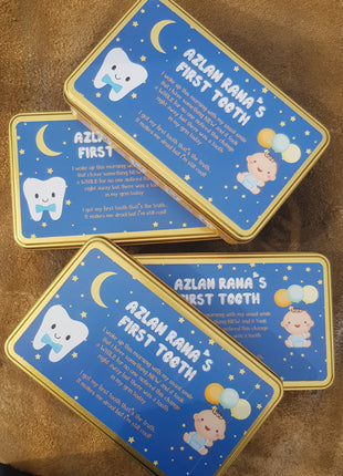 Premium Birth Announcement Tin Boxes – Custom Printed Baby Arrival Gifts & Methie Boxes in Pakistan