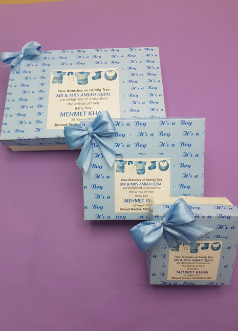 Baby Birth Announcement Boxes in Pakistan | Customized Methai & Sweet Boxes – Lowest Price