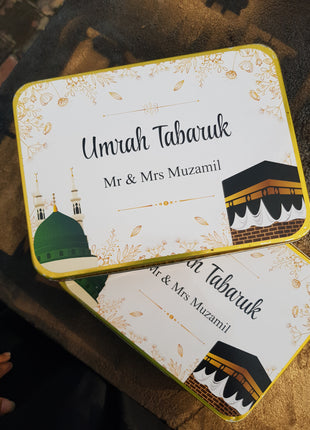 Hajj and Umrah Tin Boxes