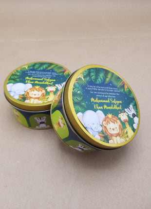 Premium Birth Announcement Tin Boxes – Custom Printed Baby Arrival Gifts & Methie Boxes in Pakistan