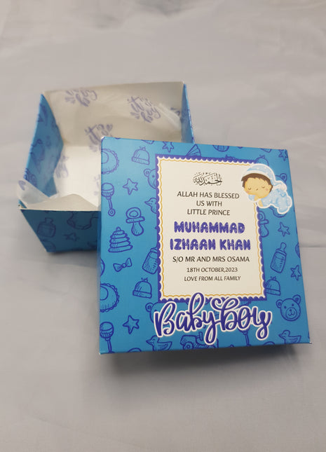 Baby Birth Announcement Boxes in Pakistan | Customized Methai & Sweet Boxes – Lowest Price