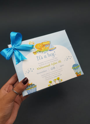 Baby Birth Announcement Boxes in Pakistan | Customized Methai & Sweet Boxes – Lowest Price