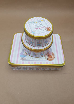 Premium Birth Announcement Tin Boxes – Custom Printed Baby Arrival Gifts & Methie Boxes in Pakistan
