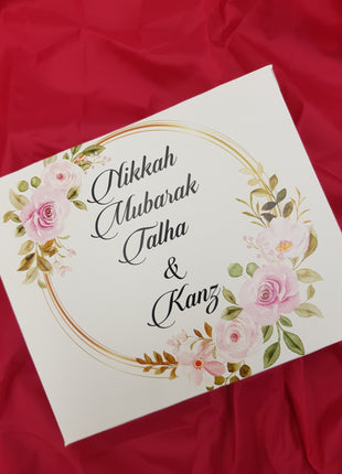 Personalized Card Bid Boxes in Pakistan – Low-Cost Nikkah & Wedding Gift Boxes | Printasy