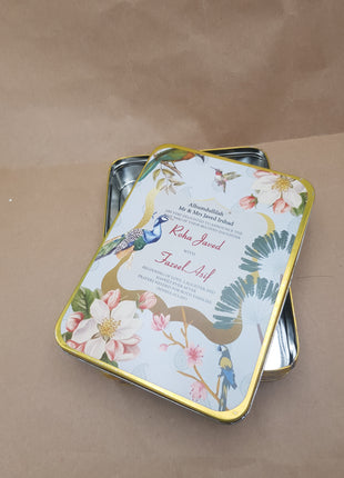 Customized Tin Bid Boxes in Pakistan – Affordable Wedding & Nikkah Gift Packaging | Printasy Pakistan
