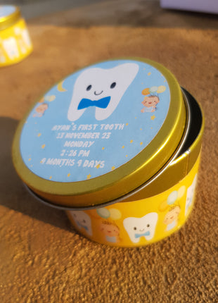 Premium Birth Announcement Tin Boxes – Custom Printed Baby Arrival Gifts & Methie Boxes in Pakistan