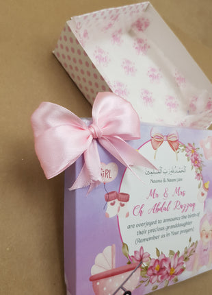 Baby Birth Announcement Boxes in Pakistan | Customized Methai & Sweet Boxes – Lowest Price