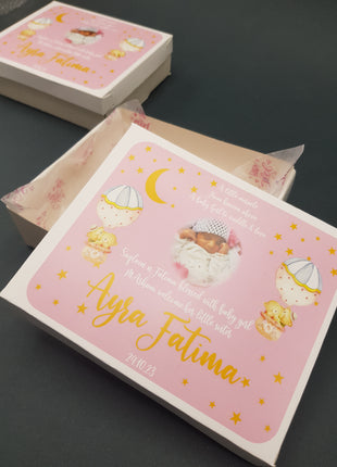 Baby Birth Announcement Boxes in Pakistan | Customized Methai & Sweet Boxes – Lowest Price