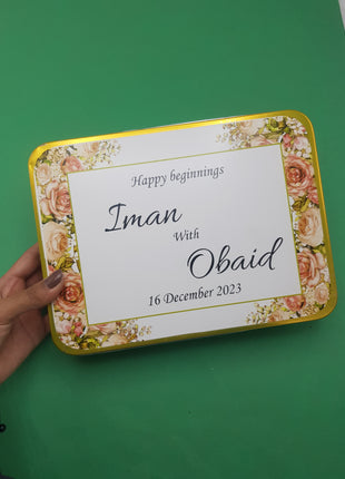 Customized Tin Bid Boxes in Pakistan – Affordable Wedding & Nikkah Gift Packaging | Printasy Pakistan