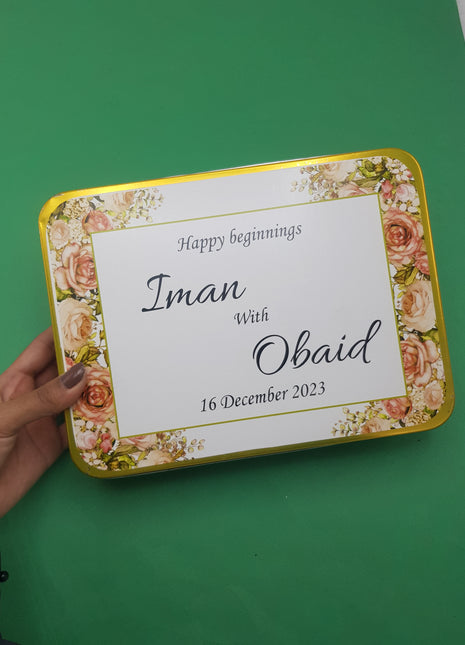 Customized Tin Bid Boxes in Pakistan – Affordable Wedding & Nikkah Gift Packaging | Printasy Pakistan