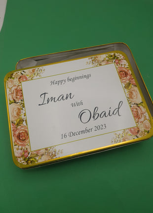 Customized Tin Bid Boxes in Pakistan – Affordable Wedding & Nikkah Gift Packaging | Printasy Pakistan