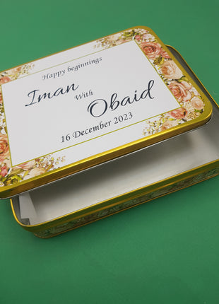 Customized Tin Bid Boxes in Pakistan – Affordable Wedding & Nikkah Gift Packaging | Printasy Pakistan