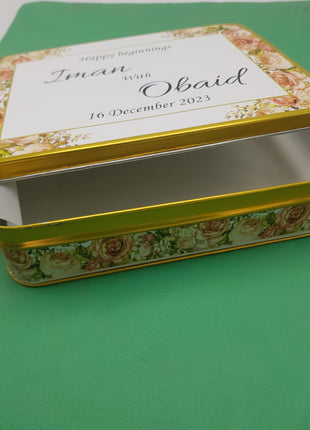 Customized Tin Bid Boxes in Pakistan – Affordable Wedding & Nikkah Gift Packaging | Printasy Pakistan