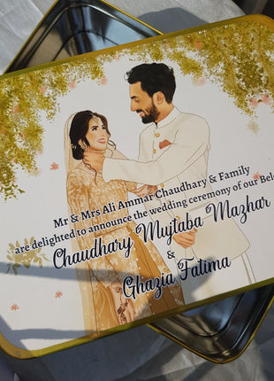 Customized Tin Bid Boxes in Pakistan – Affordable Wedding & Nikkah Gift Packaging | Printasy Pakistan