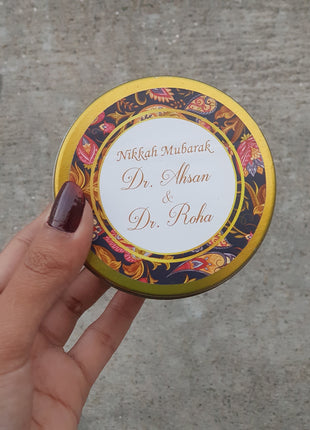 Customized Tin Bid Boxes in Pakistan – Affordable Wedding & Nikkah Gift Packaging | Printasy Pakistan