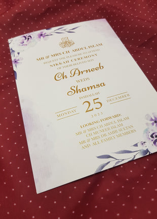 Customized Wedding Cards