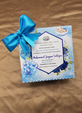 Baby Birth Announcement Boxes in Pakistan | Customized Methai & Sweet Boxes – Lowest Price
