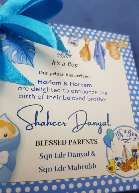 Baby Birth Announcement Boxes in Pakistan | Customized Methai & Sweet Boxes – Lowest Price