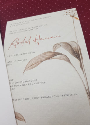 Customized Wedding Cards