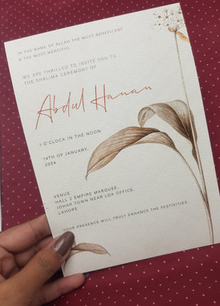 Customized Wedding Cards