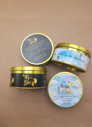 Premium Birth Announcement Tin Boxes – Custom Printed Baby Arrival Gifts & Methie Boxes in Pakistan