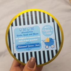 Collection image for: Birth announcement tin box - boy