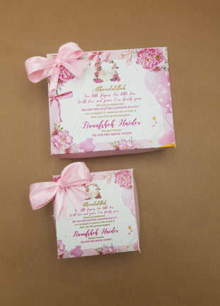 Baby Birth Announcement Boxes in Pakistan | Customized Methai & Sweet Boxes – Lowest Price