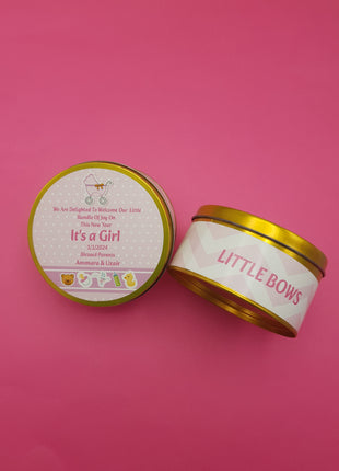Premium Birth Announcement Tin Boxes – Custom Printed Baby Arrival Gifts & Methie Boxes in Pakistan
