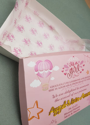 Baby Birth Announcement Boxes in Pakistan | Customized Methai & Sweet Boxes – Lowest Price