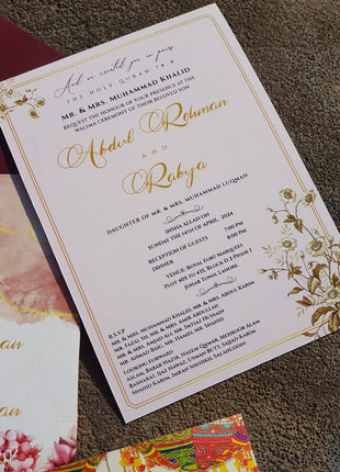 Customized Wedding Card